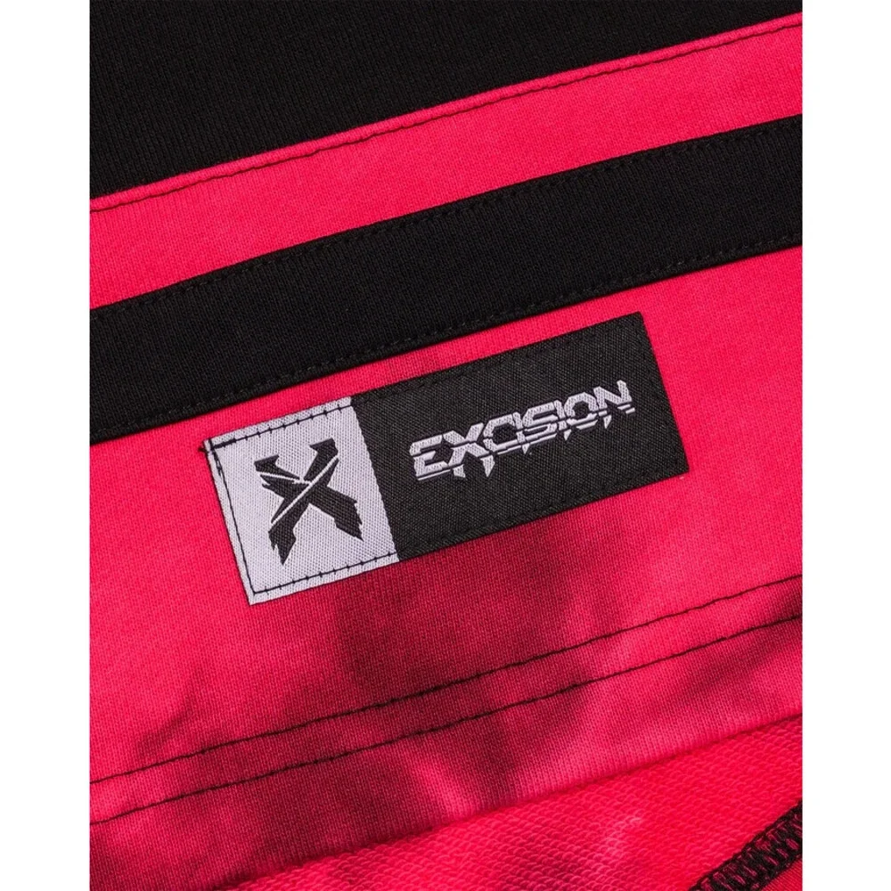 Excision Pink Tie Dye Lacer Hoodie Medium | EDM & Rave